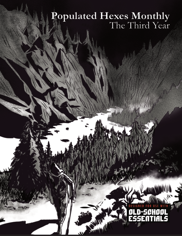 Populated Hexes Monthly Year Three Print image 0