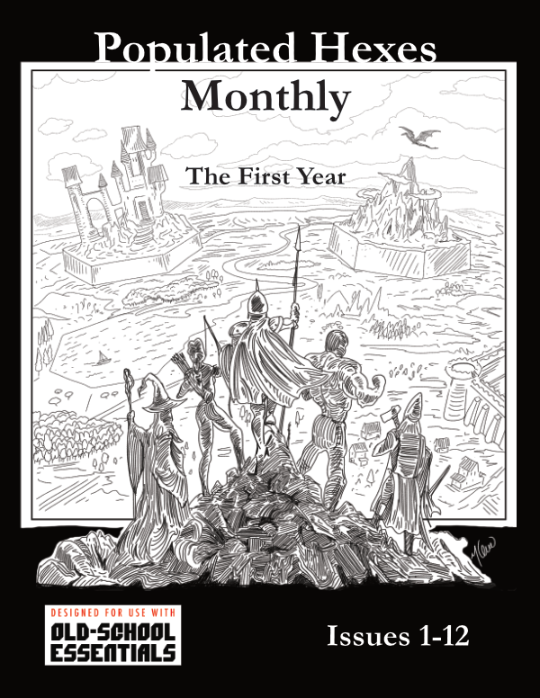 Populated Hexes Monthly Year One (Deluxe Hardcover) image 0